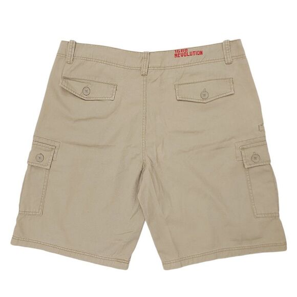 1688 Revolution Cargo Shorts Mens 40 Beige Flat Front High Rise Pockets Outdoor - Picture 6 of 8